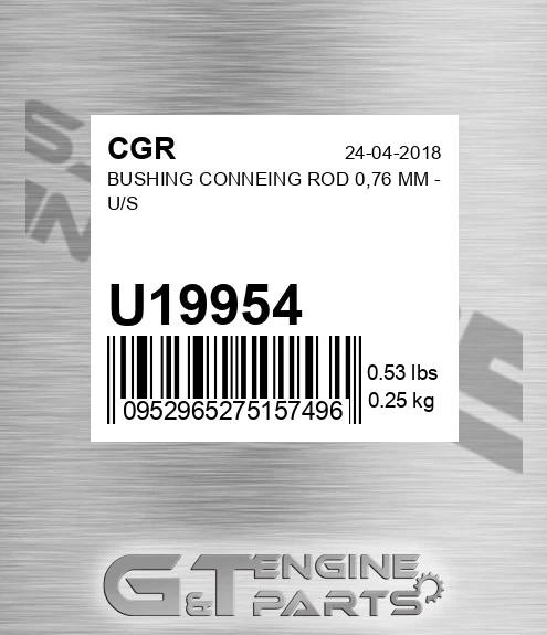 U19954 Bushing Conneing Rod 0,76 Mm - U/s