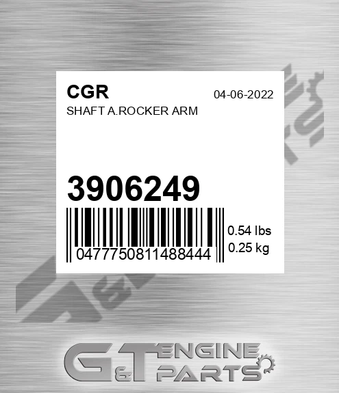 3906249 Shaft A.rocker Arm