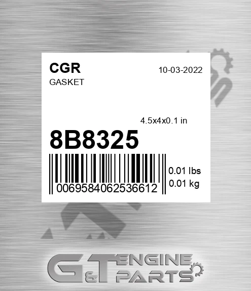 8B8325 Gasket