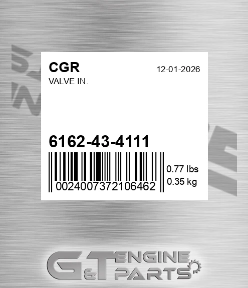 6162-43-4111 Valve In.