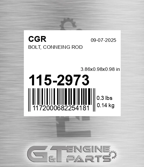 115-2973 CGR Bolt, Conneing Rod