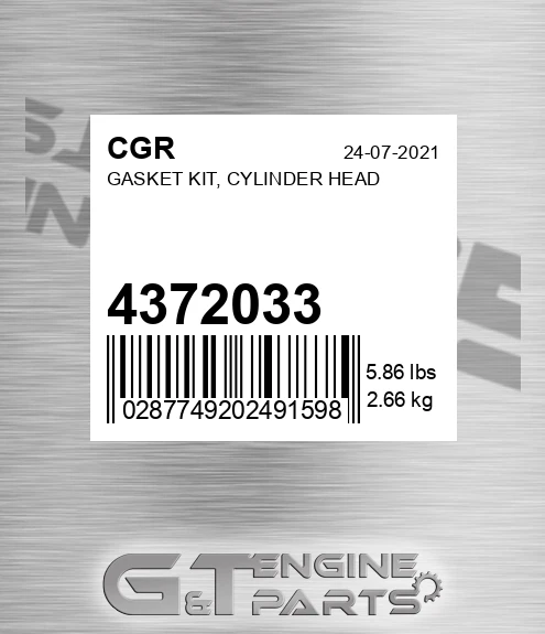 4372033 Gasket Kit, Cylinder Head