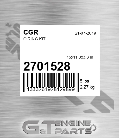 2701528 CGR O Ring Kit