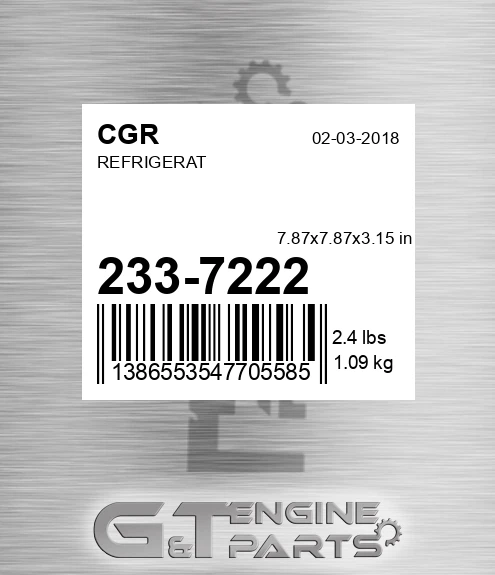 233-7222 Refrigerat