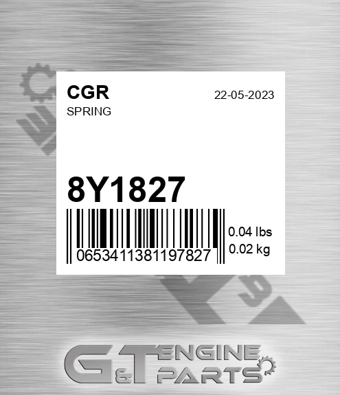8Y1827 CGR Spring