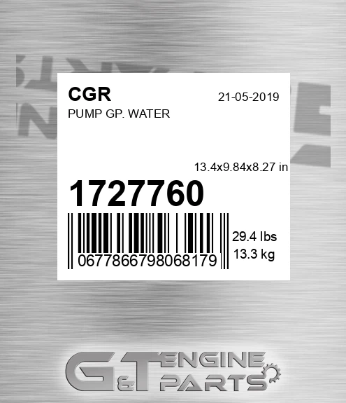 1727760 Pump Gp. Water