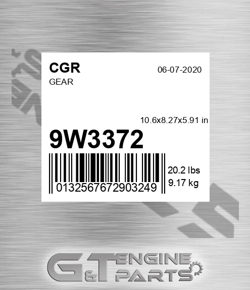 9W3372 Gear