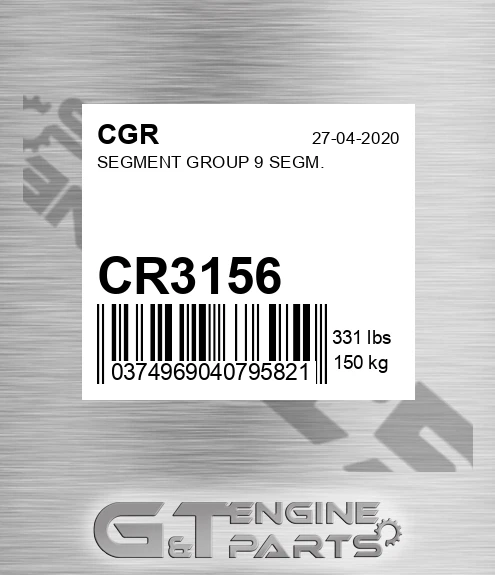 CR3156 Segment Group 9 Segm.
