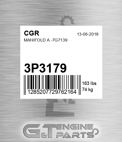 3P3179 CGR Manifold A.-7g7139
