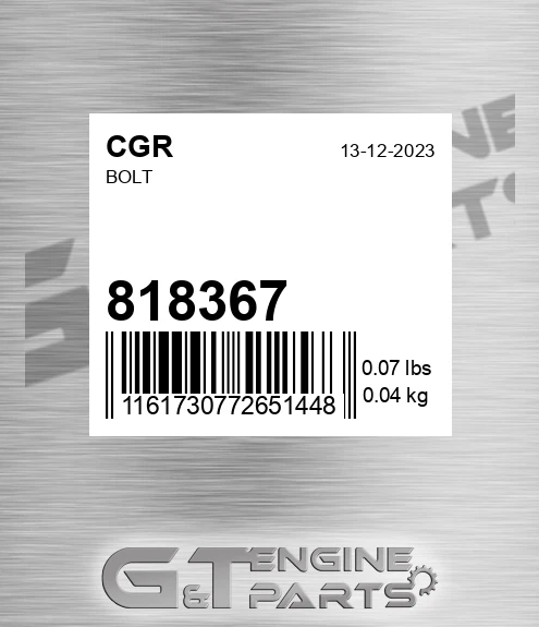 818367 Bolt