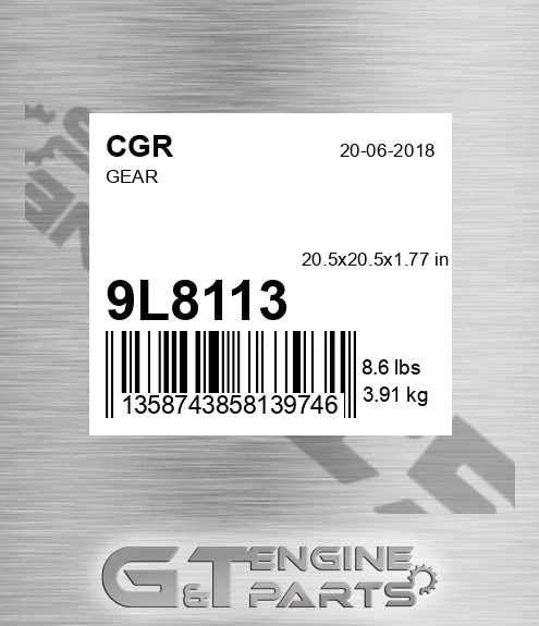 9L8113 CGR Gear