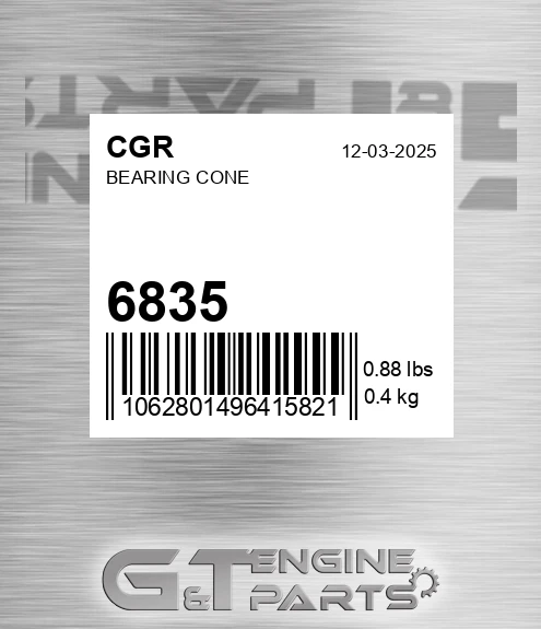 6835 CGR Bearing Cone