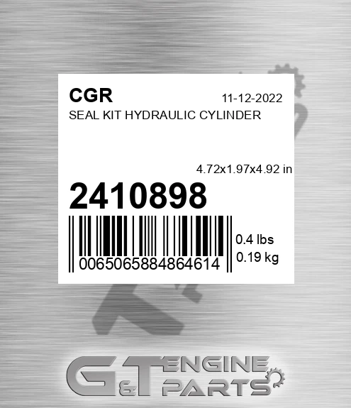 2410898 CGR Seal Kit Hydraulic Cylinder