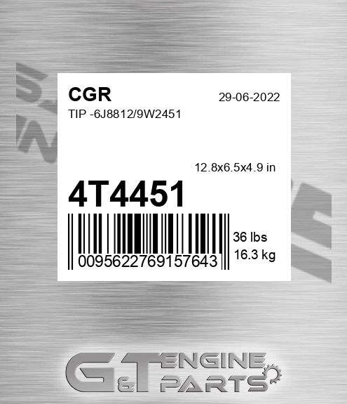 4T4451 Tip -6j8812/9w2451
