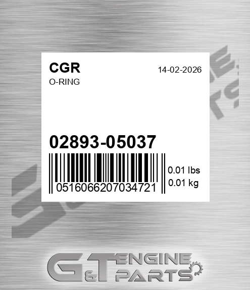 02893-05037 O-ring
