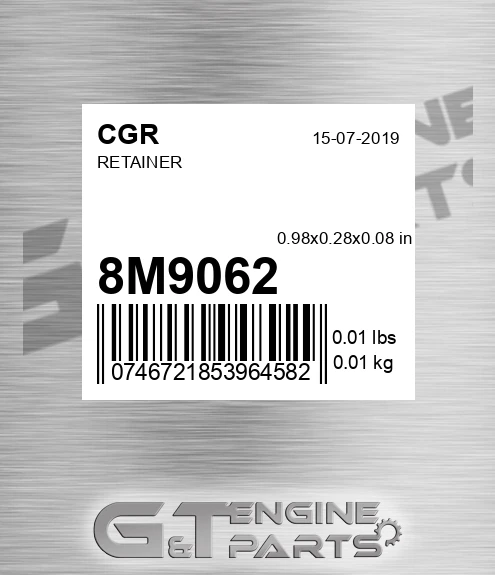 8M9062 Retainer