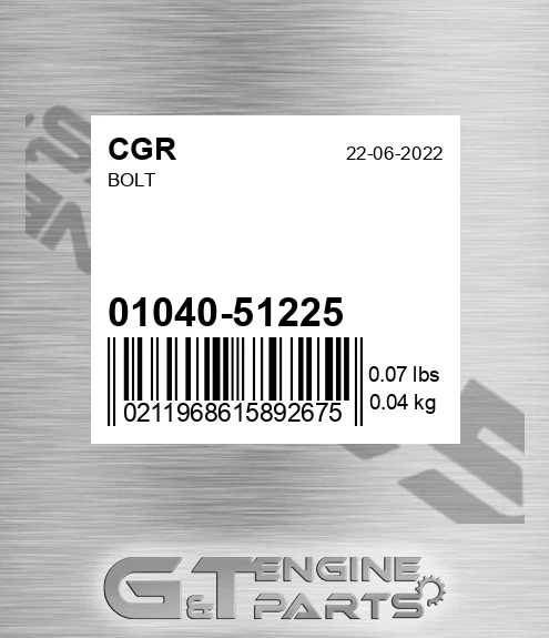 01040-51225 Bolt for CGR