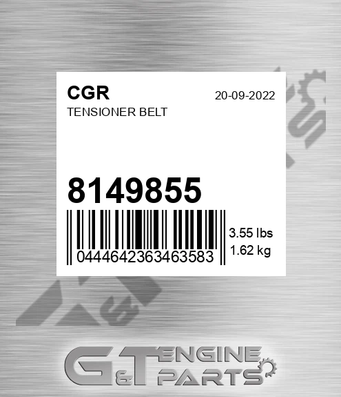 8149855 CGR Tensioner Belt