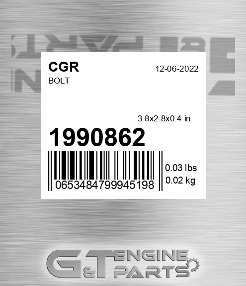 1990862 CGR Bolt