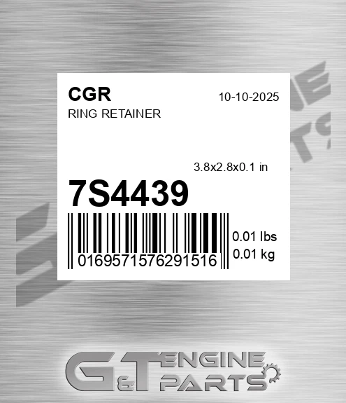 7S4439 CGR Ring Retainer