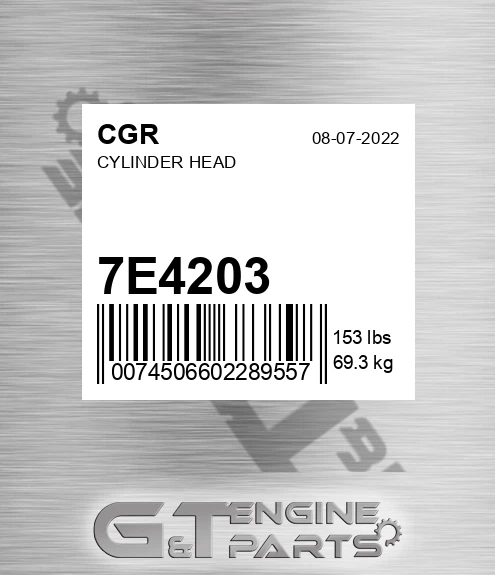 7E4203 Cylinder Head