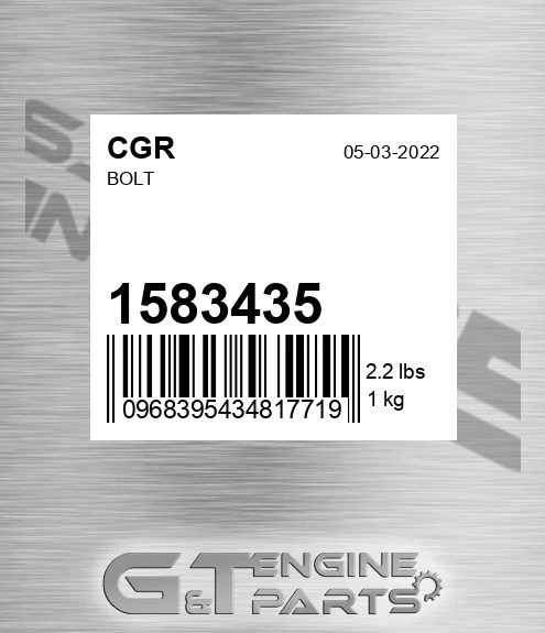 1583435 Bolt for CGR