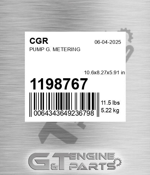 1198767 Pump G. Metering