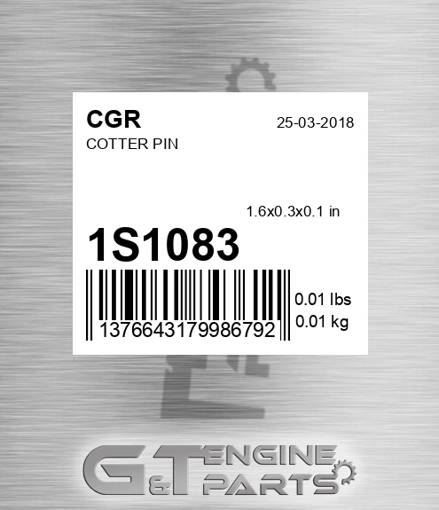 1S1083 CGR Cotter Pin