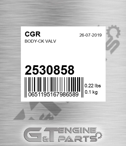 2530858 Body-ck Valv