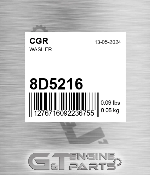 8D5216 Washer