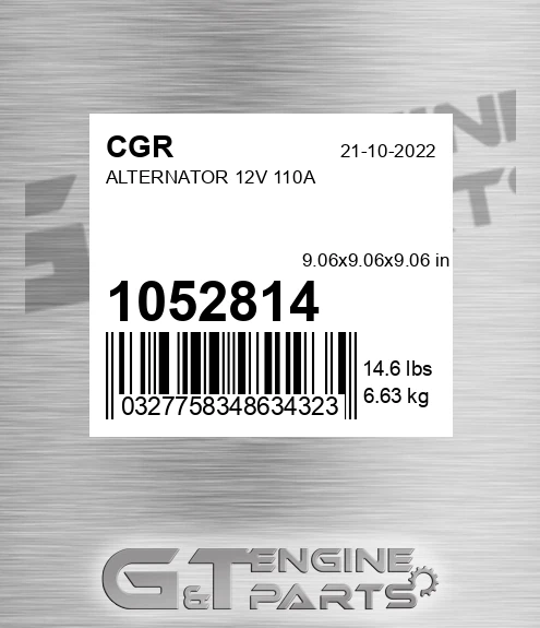 1052814 Alternator 12v 110a