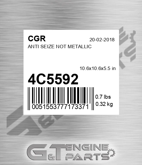 4C5592 CGR Anti Seize Not Metallic