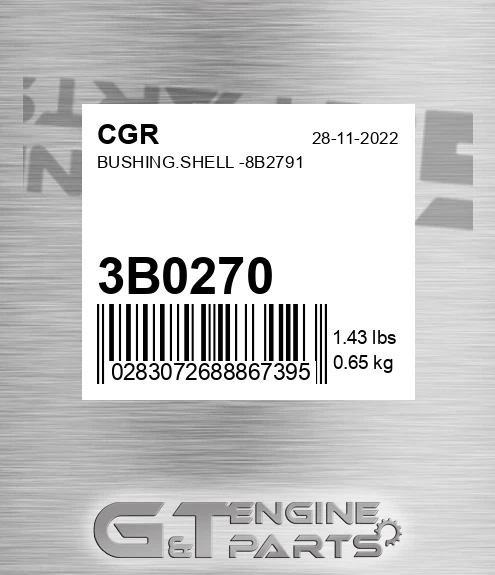 3B0270 Bushing.shell -8b2791