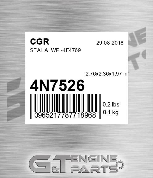 4N7526 Seal A. Wp -4f4769