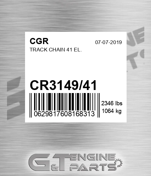 CR3149/41 Track Chain 41 El.