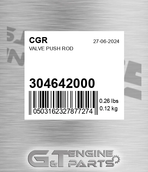 304642000 Valve Push Rod