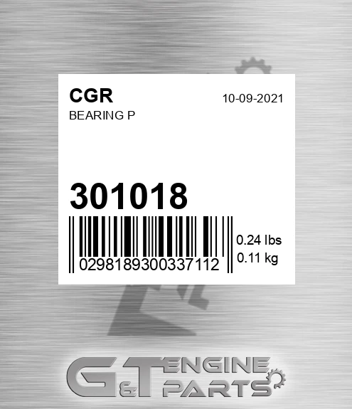 301018 Bearing P