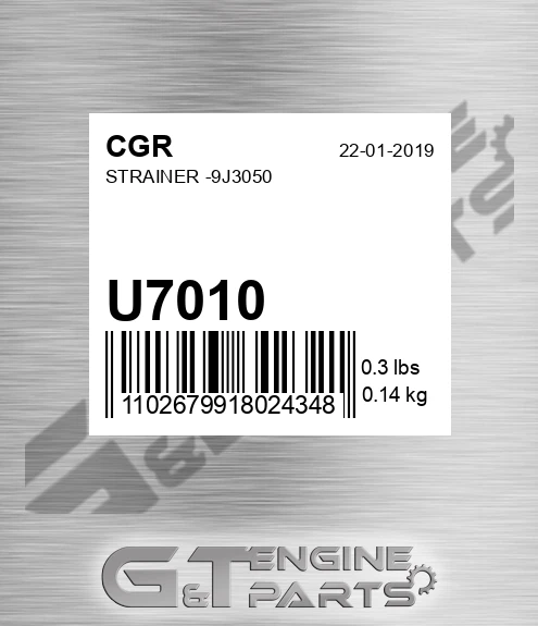 U7010 Strainer -9j3050