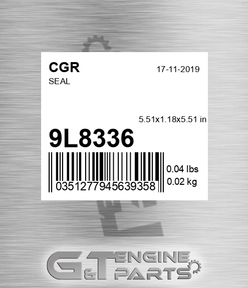 9L8336 CGR Seal