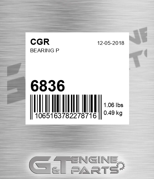 6836 CGR Bearing P