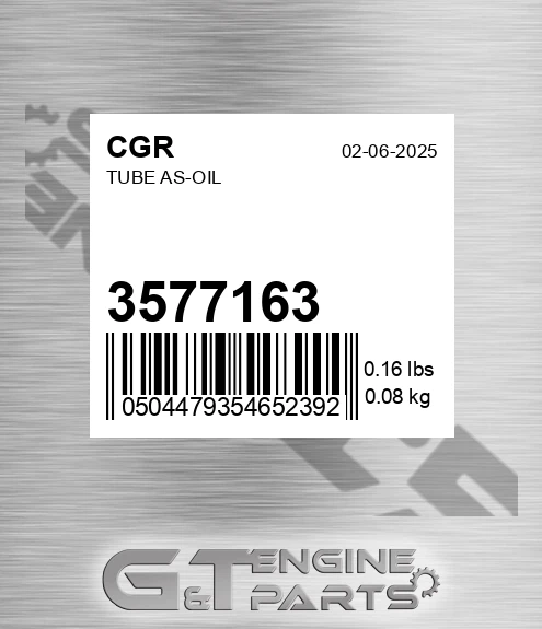 3577163 Tube As-oil