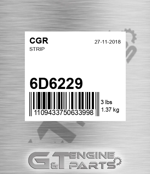 6D6229 Strip for CGR