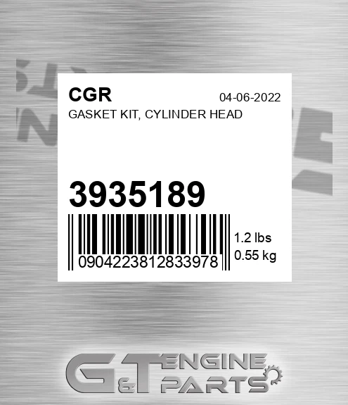 3935189 Gasket Kit, Cylinder Head