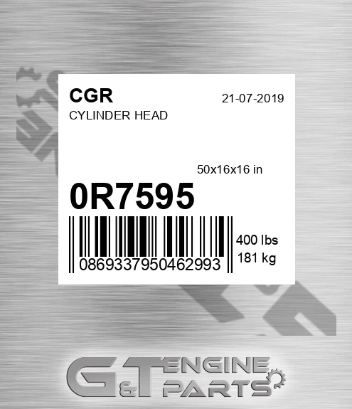 0R7595 Cylinder Head