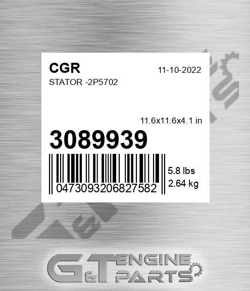 3089939 Stator -2p5702