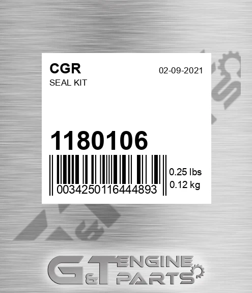 1180106 Seal Kit