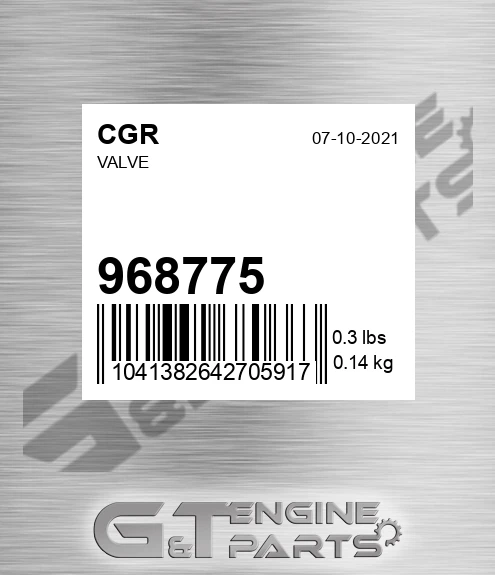 968775 Valve