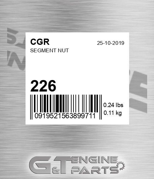 226 Segment Nut