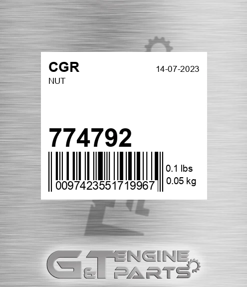 774792 CGR Nut