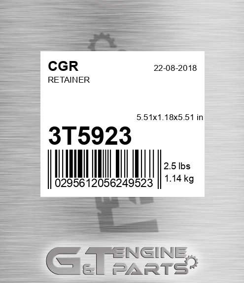 3T5923 CGR Retainer